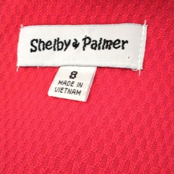 Shelby and Palmer Red Sheath Dress. - Picture 8 of 11